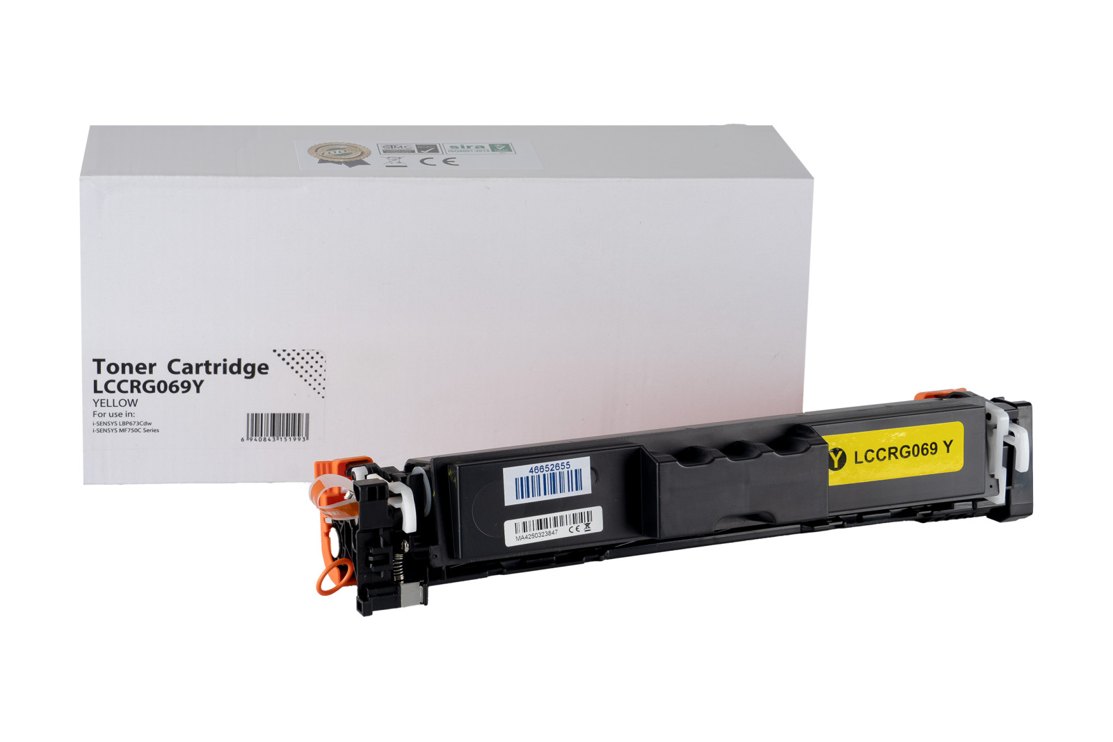Kompatibilni toner 5091C002, CRG069Y, OEM CHIP, 1900 strani za Canon tiskalnike